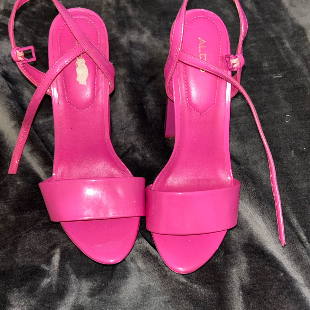 Aldo Fuchsia Strappy Heels